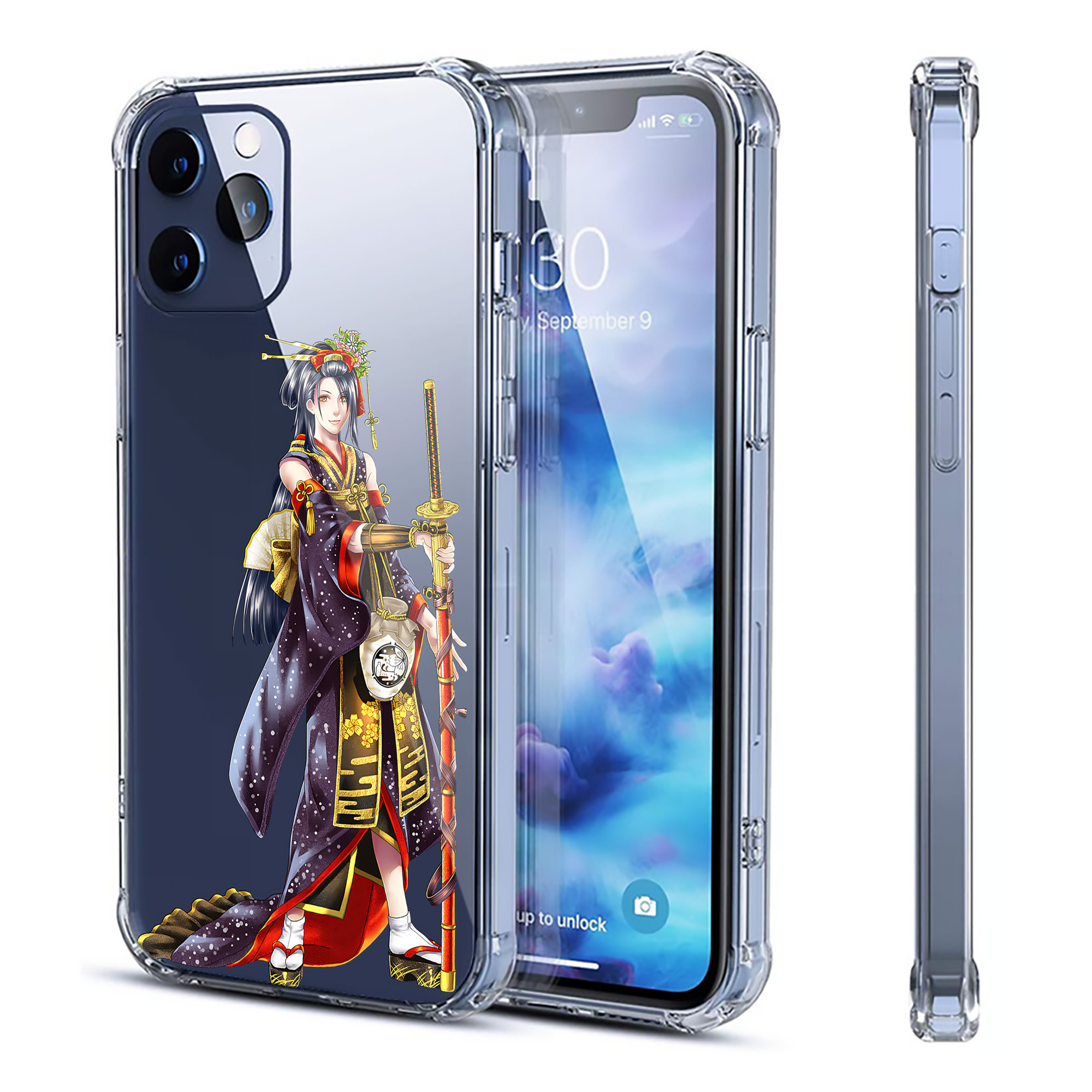 （画像用） 刀剣乱舞 Touken Ranbu 【iPhone 12シリーズ対応】透明スマホケース（クリアソフトケース）
